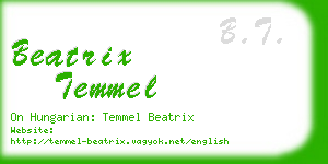 beatrix temmel business card